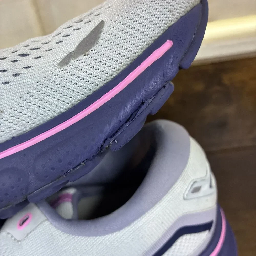 Brooks Ghost 15 Shoes Womens Size 9 Gray Mesh Athletic Running Shoes 1203801B492
